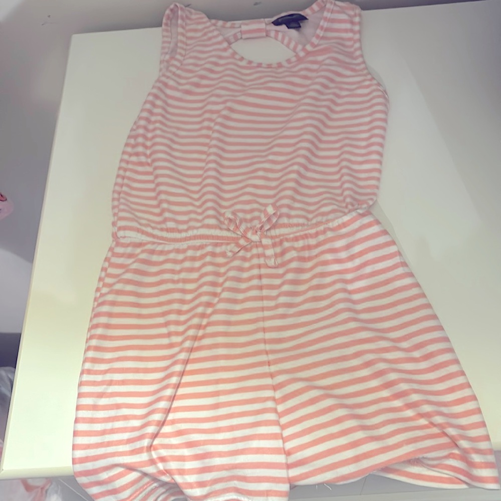 Cute pink striped romper